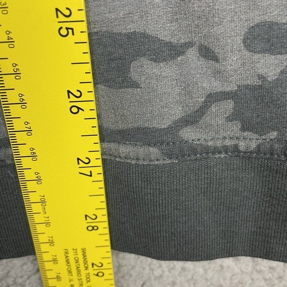 Tasc Mens Large  Bamboo Performance 1/4 Quarter Zip Pullover Gray Camo - Picture 13 of 13